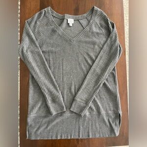 Peyton Jenson Emylee Brushed Thermal Grey Sweater Tunic in size Medium